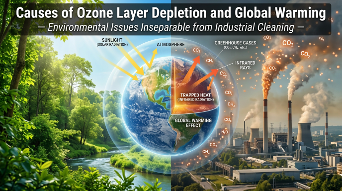 Causes of Ozone Layer Depletion and Global Warming